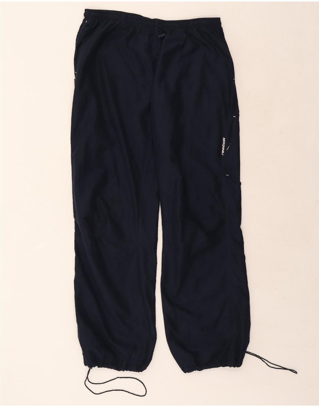 Reebok Pantalon de Survêtement Garçon 13-14 ans Bleu Marine Polyester