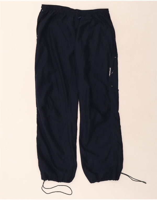 Reebok Pantalon de Survêtement Garçon 13-14 ans Bleu Marine Polyester