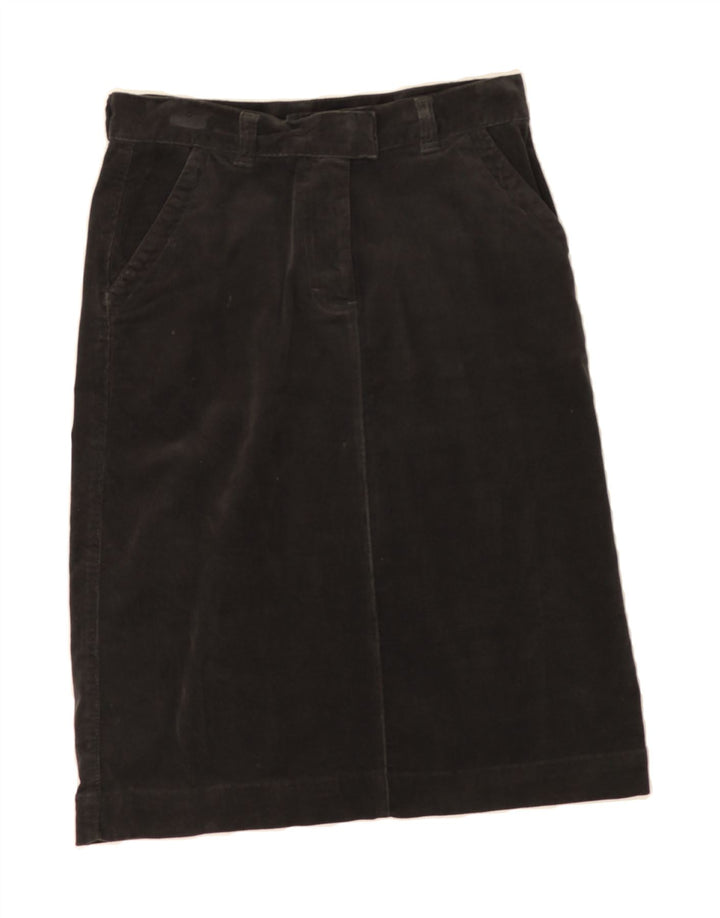 INVICTA Womens A-Line Skirt IT 42 Medium W28  Black Cotton Vintage Invicta and Second-Hand Invicta from Messina Hembry 