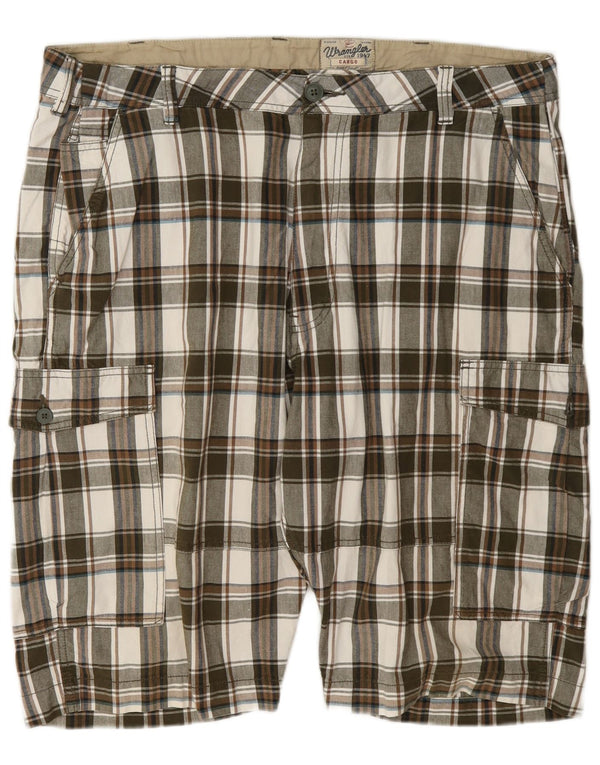 Wrangler Short Cargo Homme W42 2XL Coton à Carreaux Multicolore
