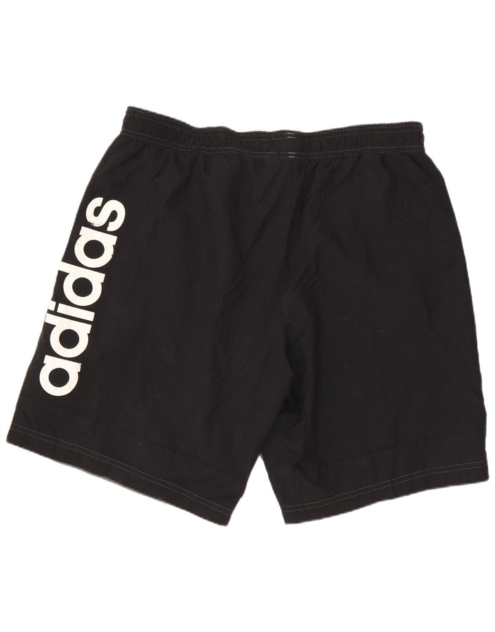 ADIDAS Short de sport graphique pour hommes, grand gris, polyester color block