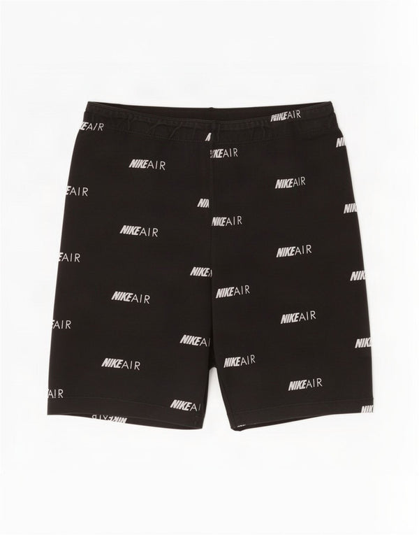 Nike Short de sport graphique pour femme UK 14 Large Noir Coton