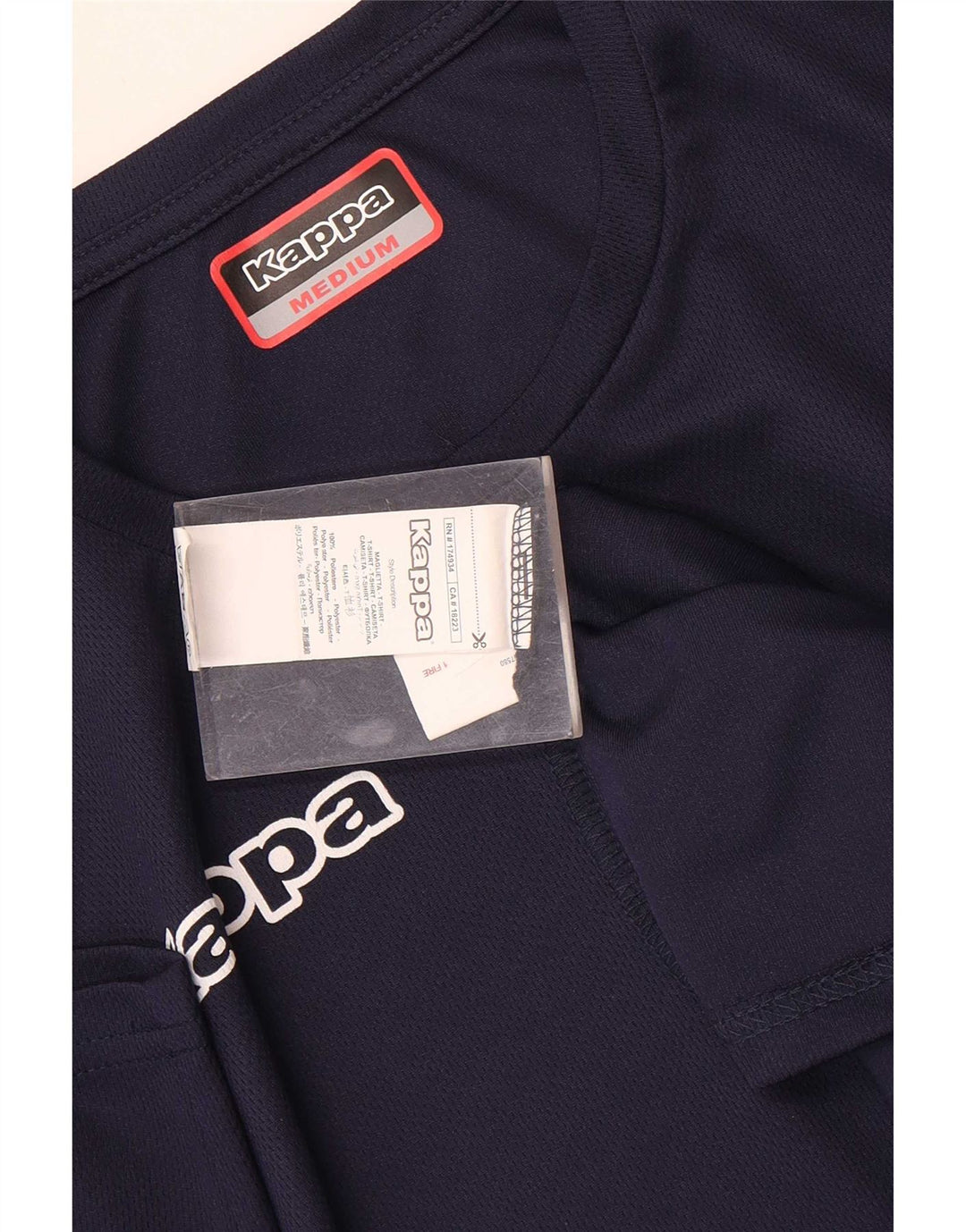 Kappa T-Shirt Graphique Homme Bleu Marine Moyen Polyester