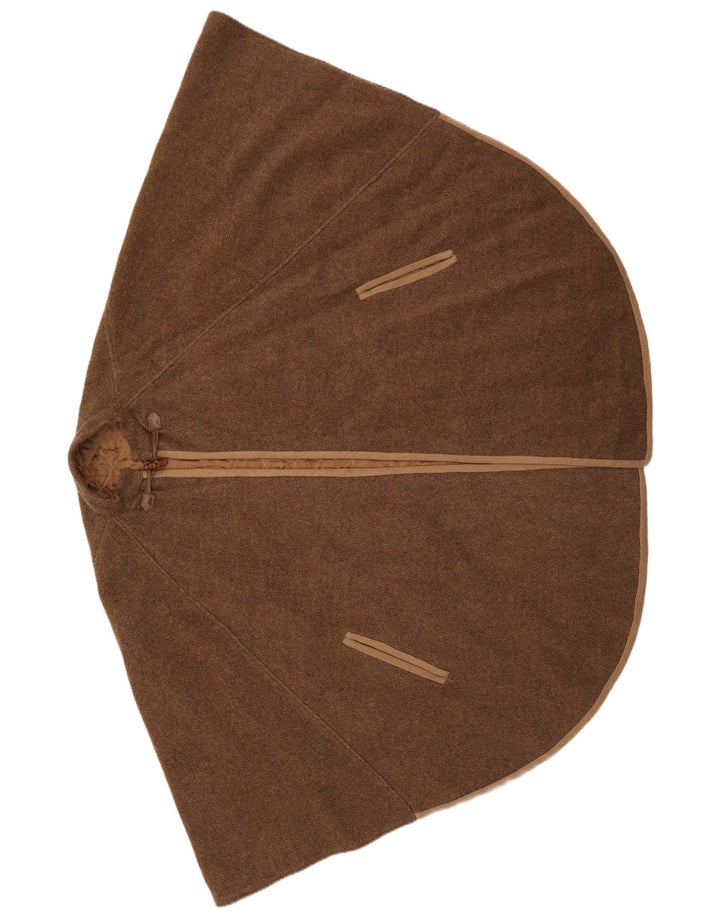 Manteau Poncho Femme Vintage Taille Unique Marron
