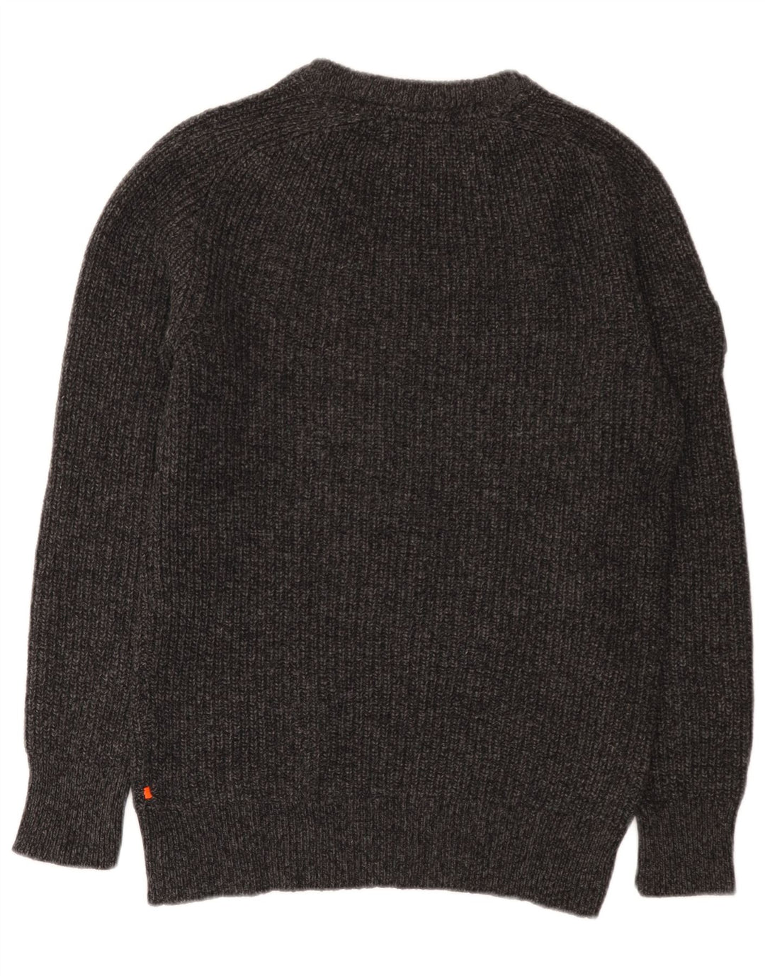 Superdry Pull à col bateau pour homme en laine gris Large