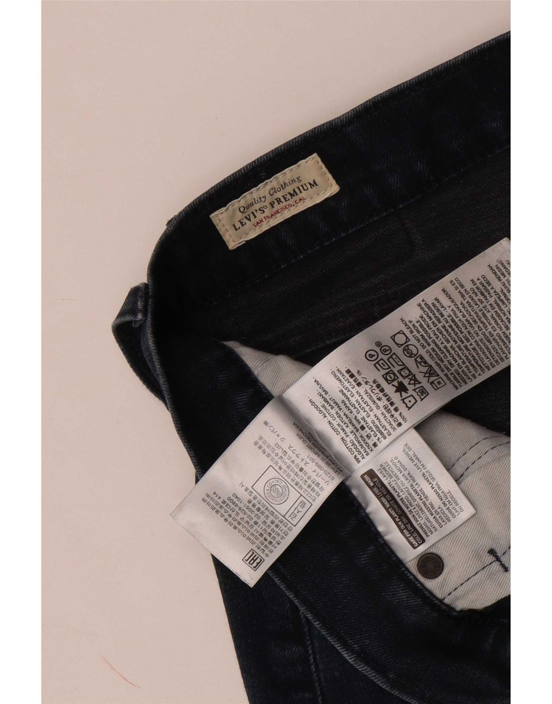 Levi's Jean Slim Homme W32 L30 Bleu Marine Coton