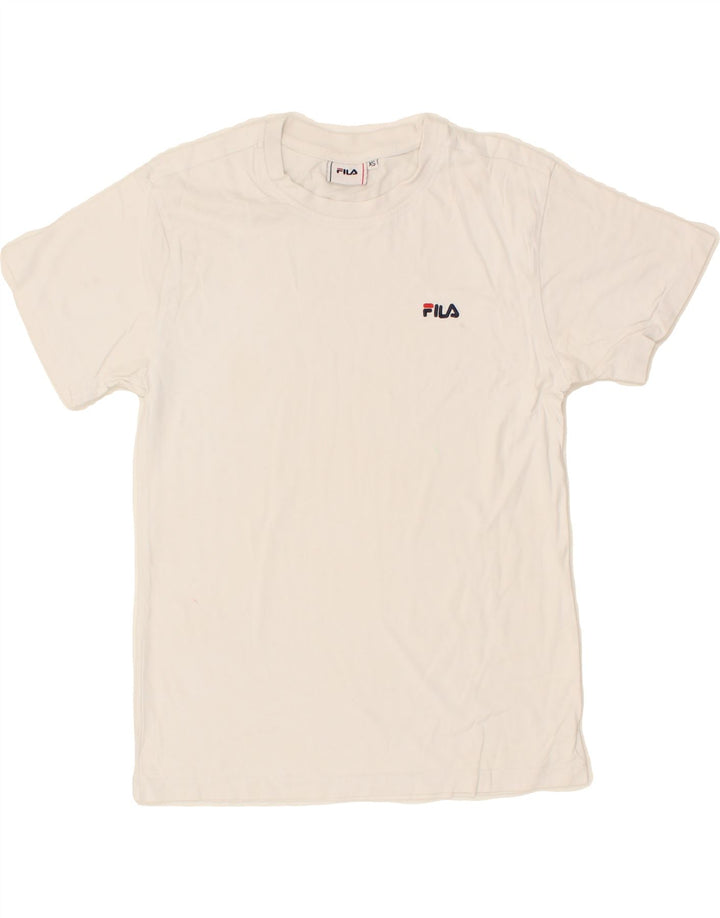 FILA Mens T-Shirt Top XS White Cotton Vintage Fila and Second-Hand Fila from Messina Hembry 
