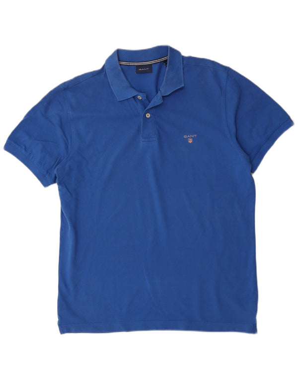 Gant Polo Homme Grand Bleu Coton
