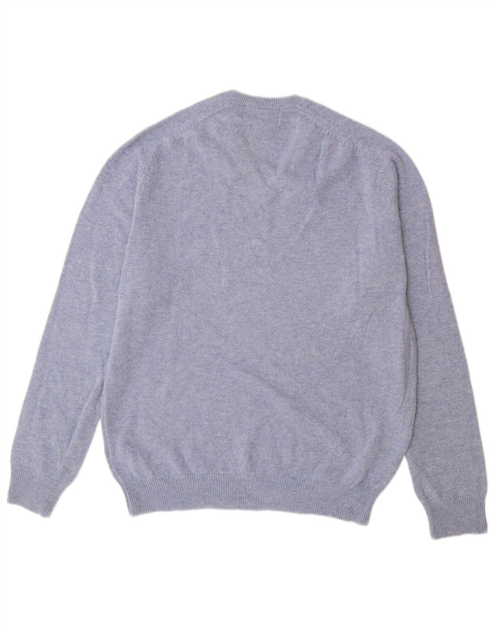 Marks & Spencer Pull Regular Fit Col V Homme Bleu Moyen