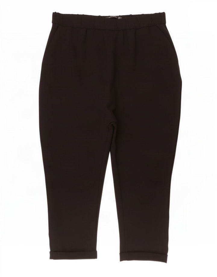 Zara Femme Trafaluc Capri Pantalon Moyen W28 L19 Noir