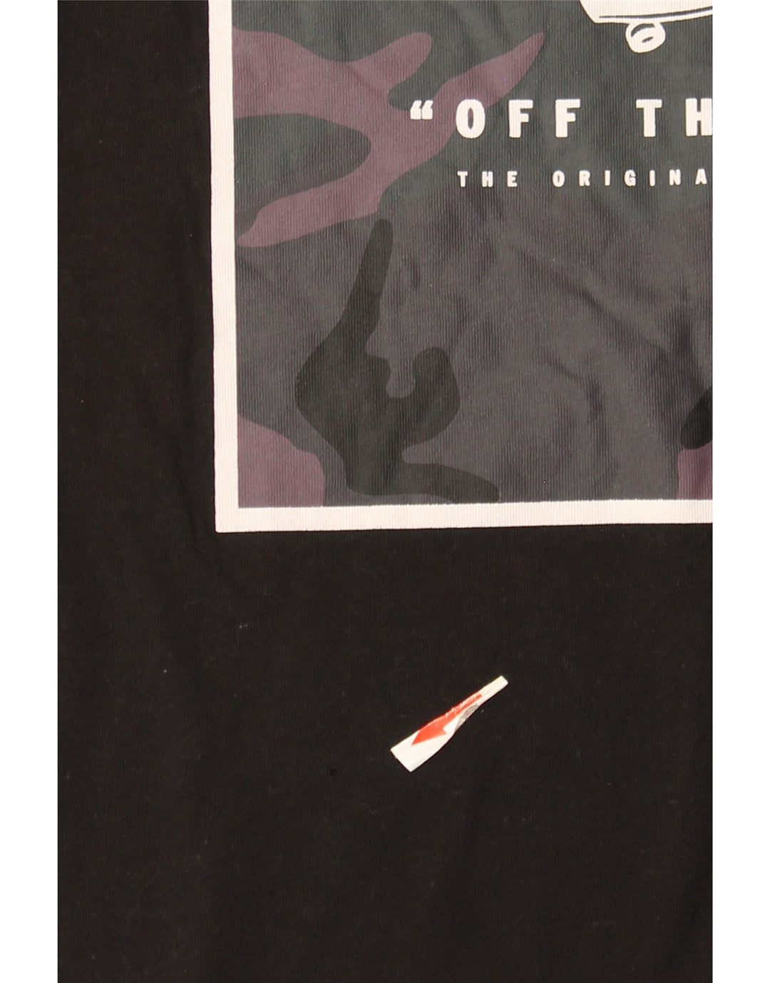 Vans T-shirt graphique coupe personnalisée pour hommes, haut en coton noir moyen