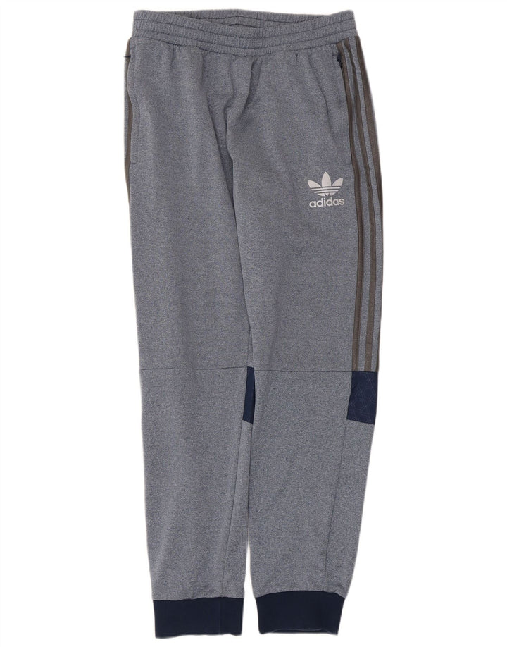 Adidas Pantalon de survêtement pour homme en polyester color block bleu moyen