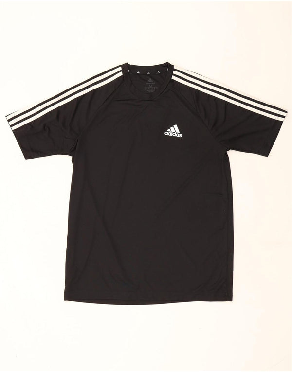 Adidas Hommes Aeroready T-Shirt Top Noir Moyen Polyester