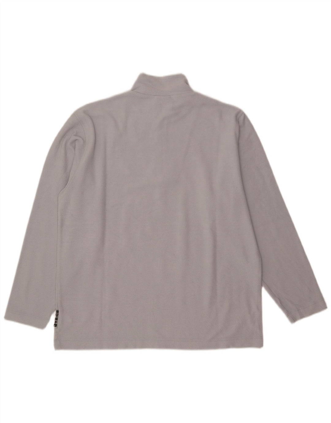 Asics Pull polaire à col zippé pour homme Large Gris Polyester