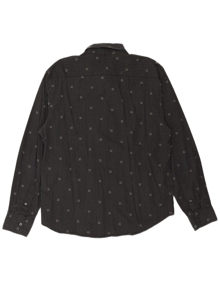 TOM TAILOR Chemise Homme XL Coton Rayé Noir