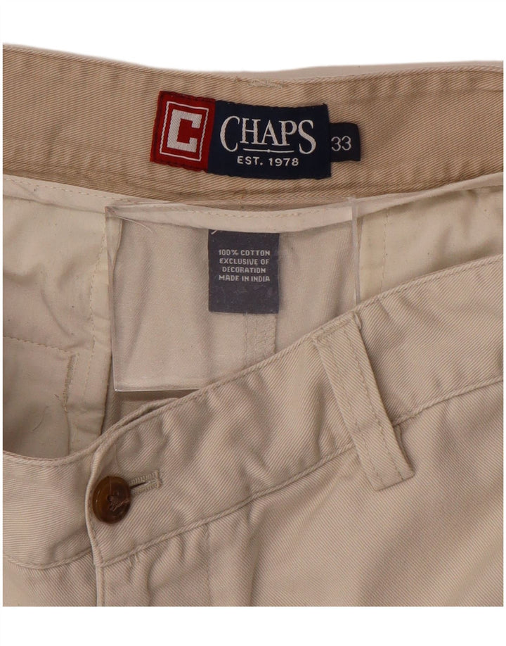CHAPS Short Chino Homme W33 Coton Beige Moyen