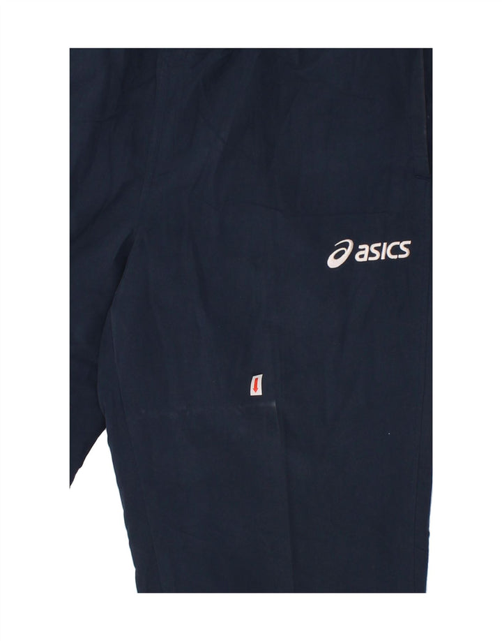 ASICS Mens Tracksuit Trousers 2XL Navy Blue Polyester Vintage Asics and Second-Hand Asics from Messina Hembry 