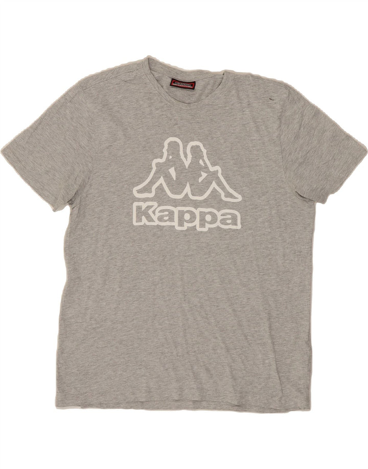 KAPPA Mens Graphic T-Shirt Top XL Grey Cotton Vintage Kappa and Second-Hand Kappa from Messina Hembry 