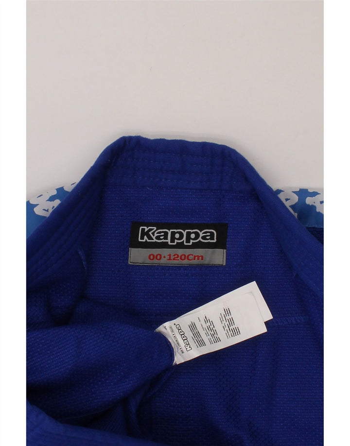 KAPPA Boys Graphic Tracksuit Top Jacket 6-7 Years Blue Cotton Vintage Kappa and Second-Hand Kappa from Messina Hembry 
