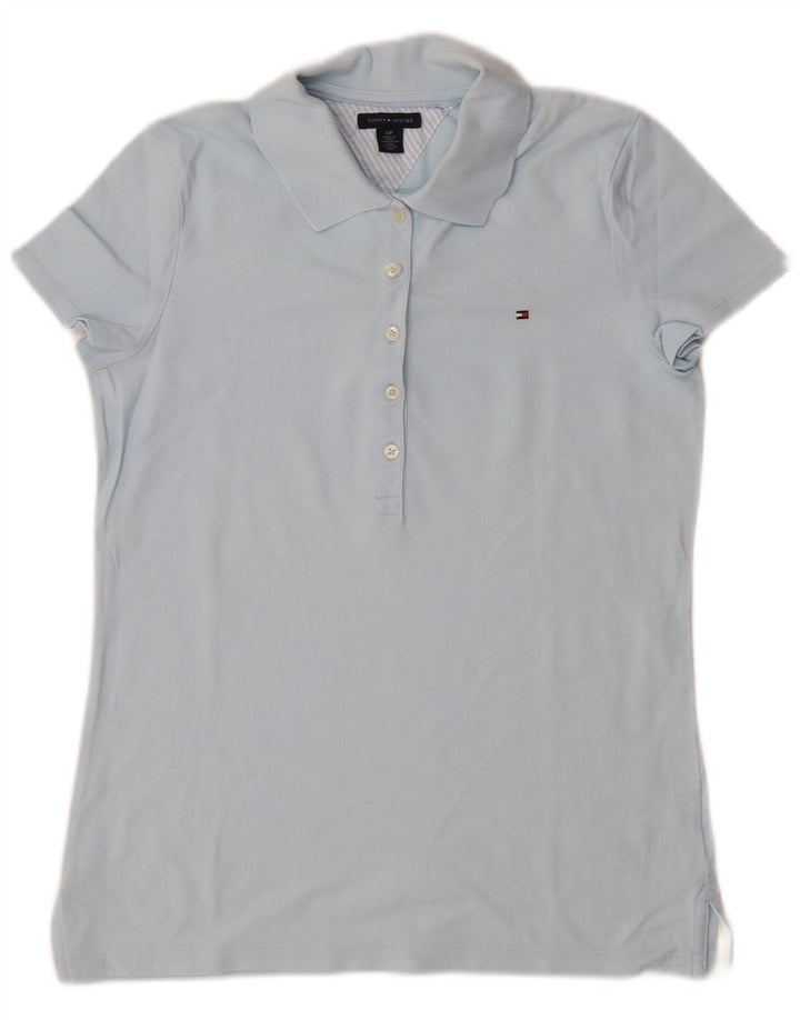 Tommy Hilfiger Polo Femme UK 10 Petit Bleu