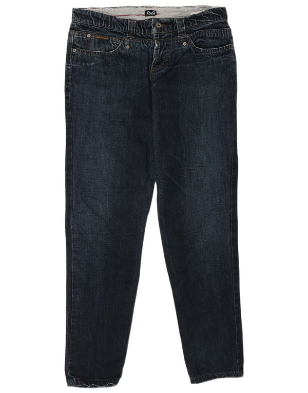 Dolce & Gabbana Jean Slim Femme IT 48 XL W34 L32 Bleu Marine Coton