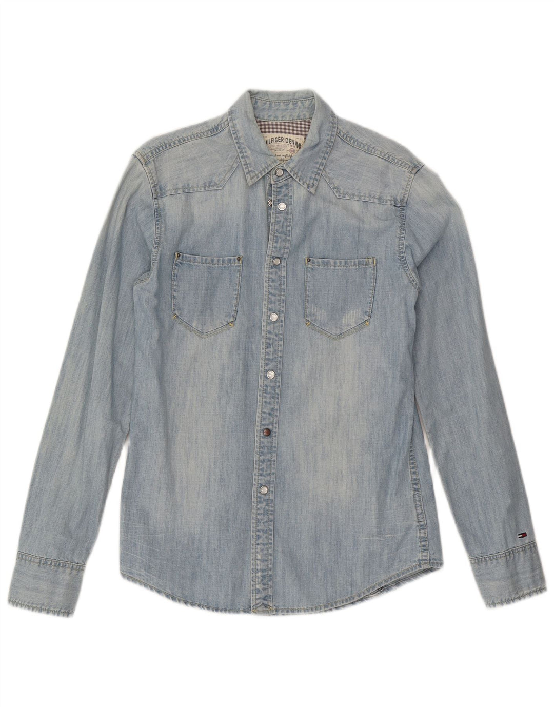 Tommy Hilfiger Chemise en Jean Homme Petit Bleu Coton