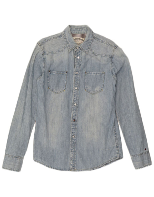 Tommy Hilfiger Chemise en Jean Homme Petit Bleu Coton