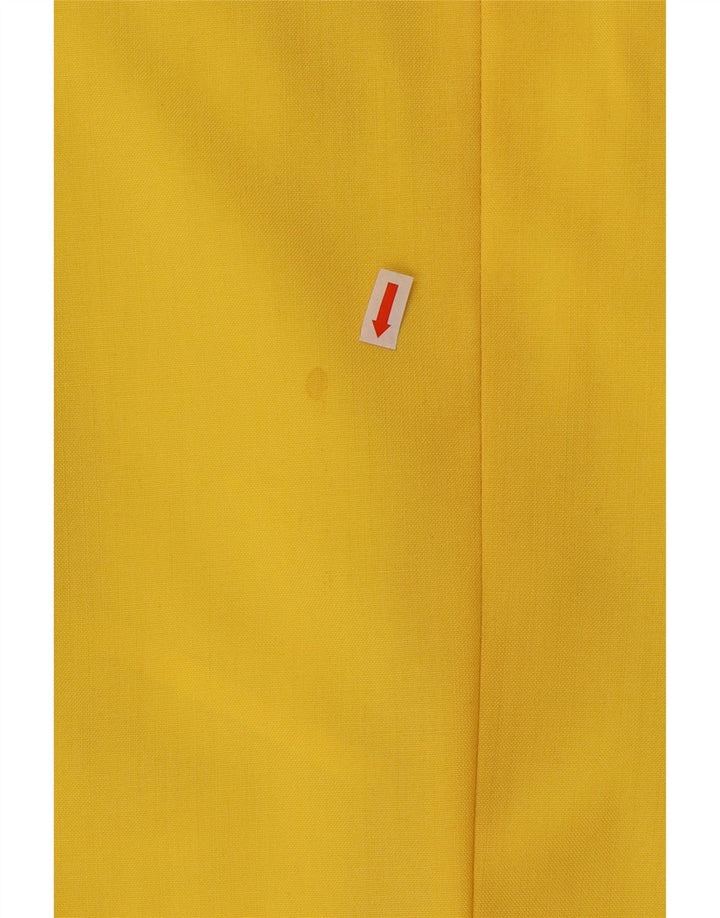 VINTAGE Homme 2 Bouton Blazer Veste UK 40 Grande Laine Jaune