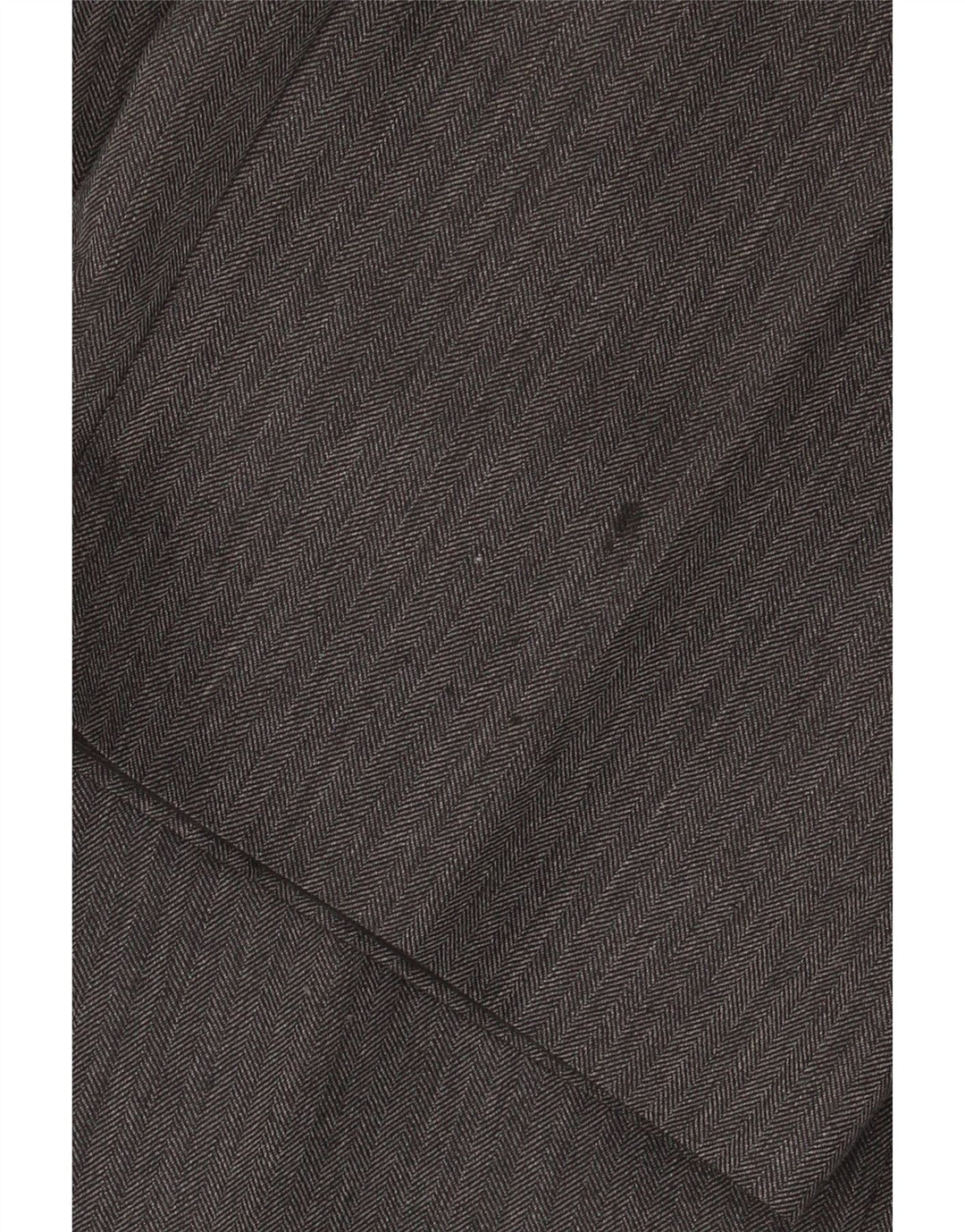 Marks & Spencer Pantalon de Costume Droit Homme W36 L31 Laine à Chevrons Gris