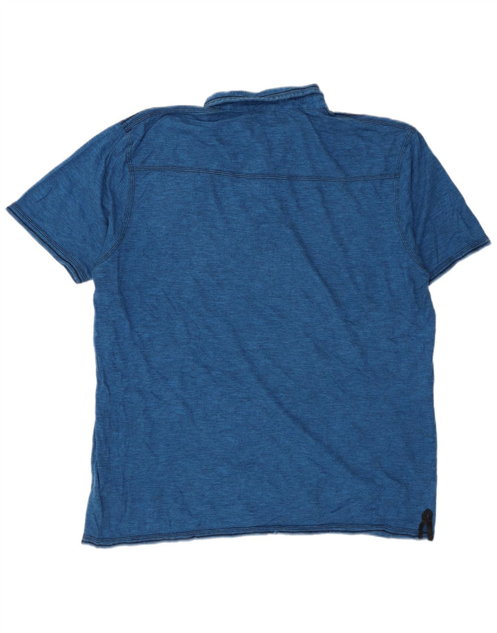 BKE Polo Homme 2XL Bleu Moucheté Coton