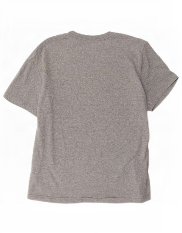 Nike Hommes Dri Fit T-Shirt Haut Petit Gris Coton