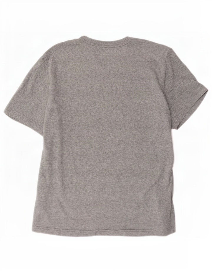 Nike Hommes Dri Fit T-Shirt Haut Petit Gris Coton