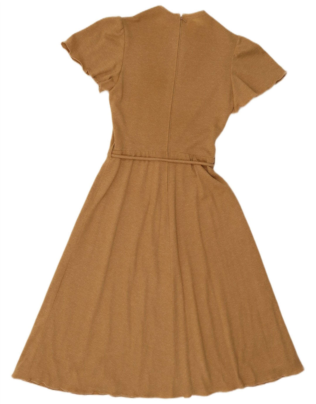 Robe trapèze femme vintage IT 38 XS Beige Polyester