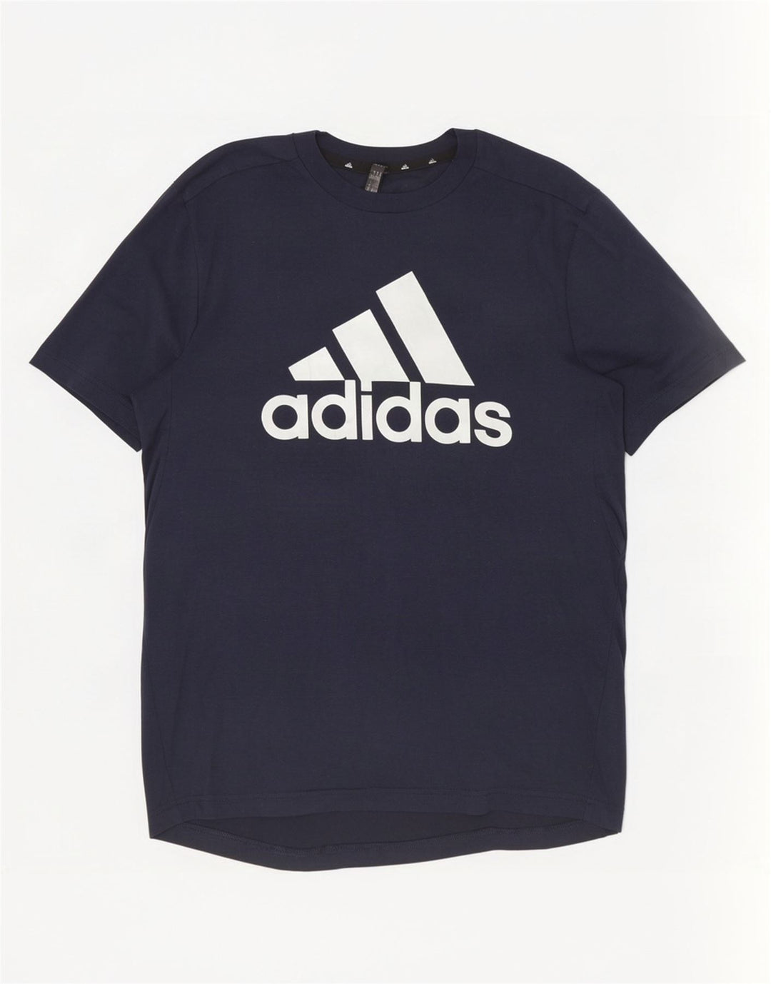 Adidas Hommes Aeroready Graphic T-Shirt Top Petit Bleu Marine Polyester