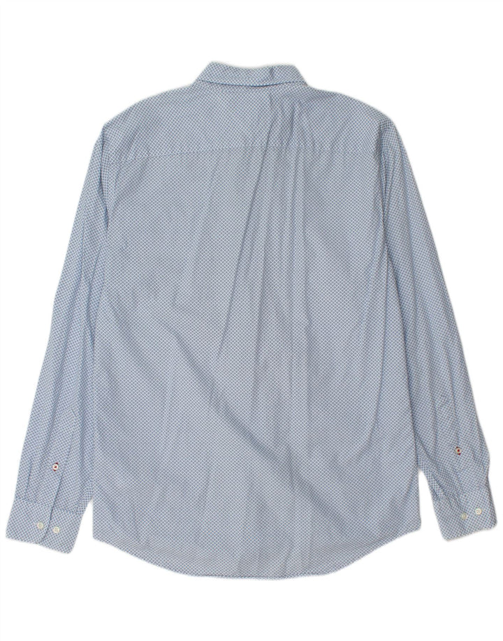 TOMMY HILFIGER Chemise Regular Fit Homme Bleu Moyen à Pois Coton