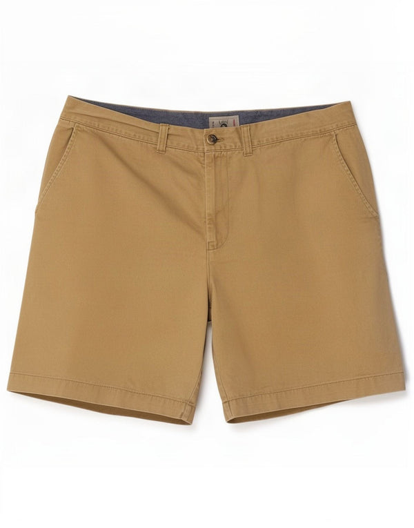 Marks & Spencer Short chino régulier pour homme W42 2XL Beige Coton