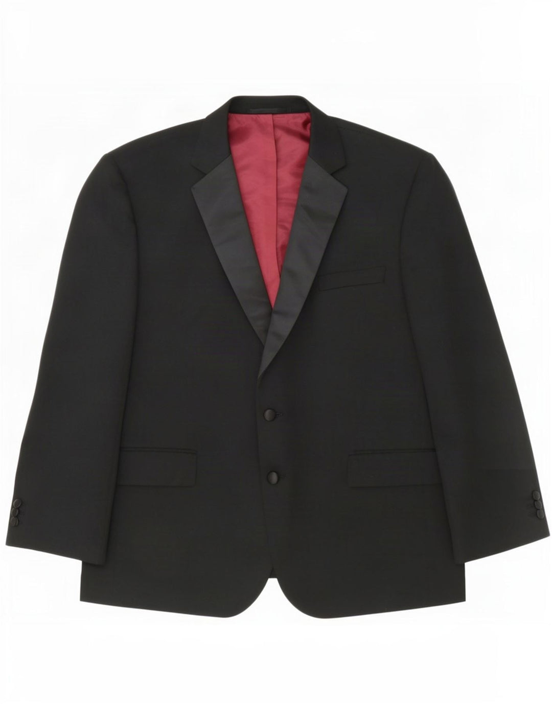 Marks & Spencer Veste blazer à 2 boutons pour homme UK 48 2XL Noir Polyester
