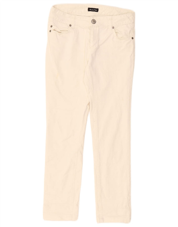 Massimo Dutti Jean Slim Femme W28 L27 Blanc