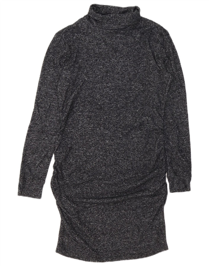 Athleta Robe pull à col roulé pour femme UK 44 - Rayonne mouchetée bleu marine moyen