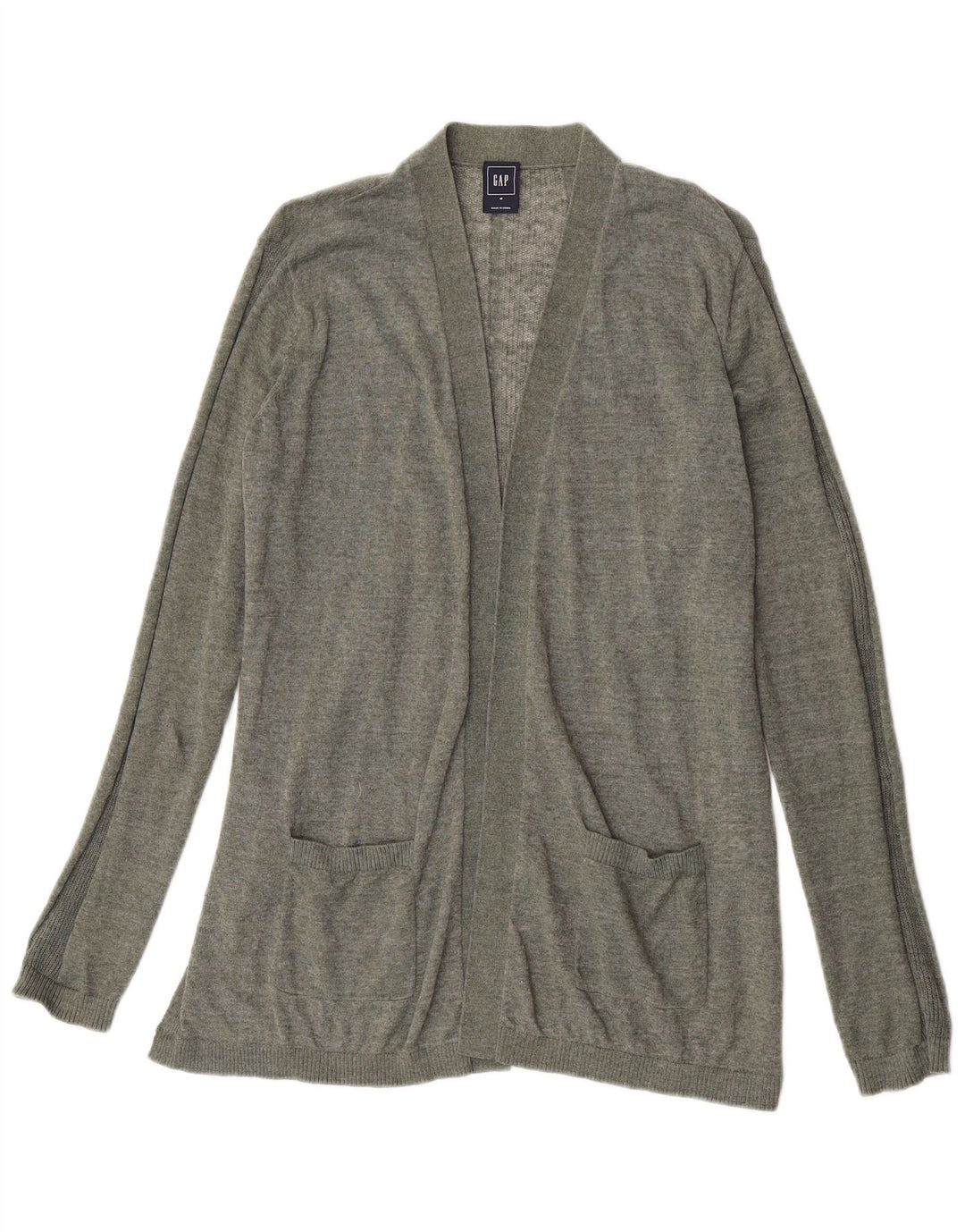 Gap Cardigan ouvert pour femme UK 14 Lin kaki moyen