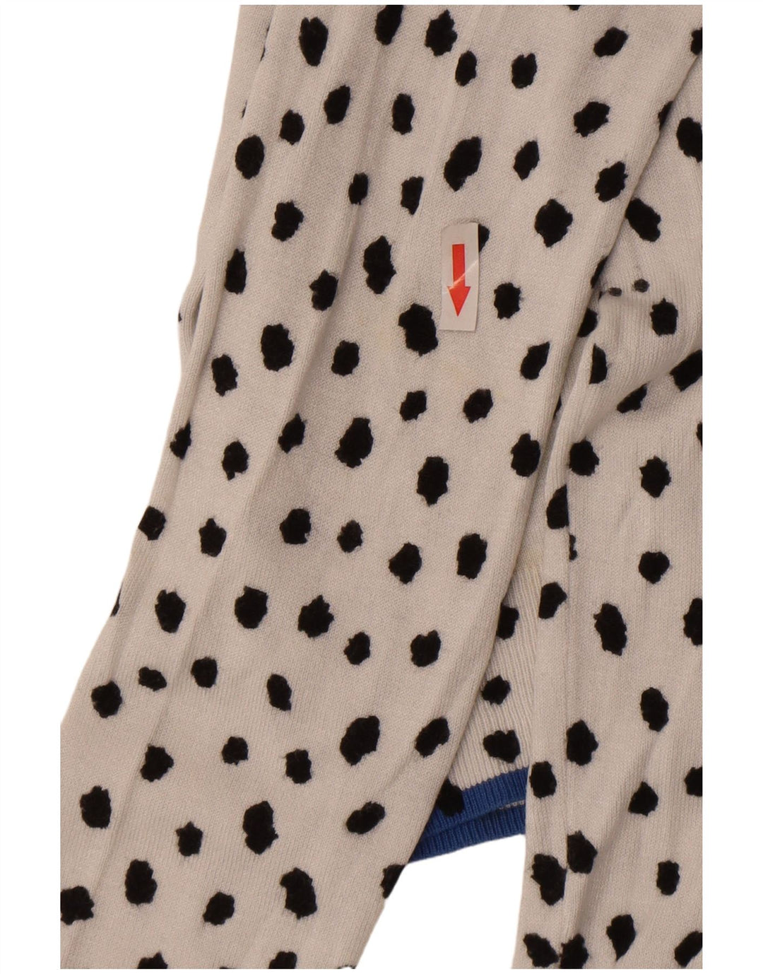 Marks & Spencer Pull Cardigan pour Femme UK 10 Petite Viscose à Pois Blanc
