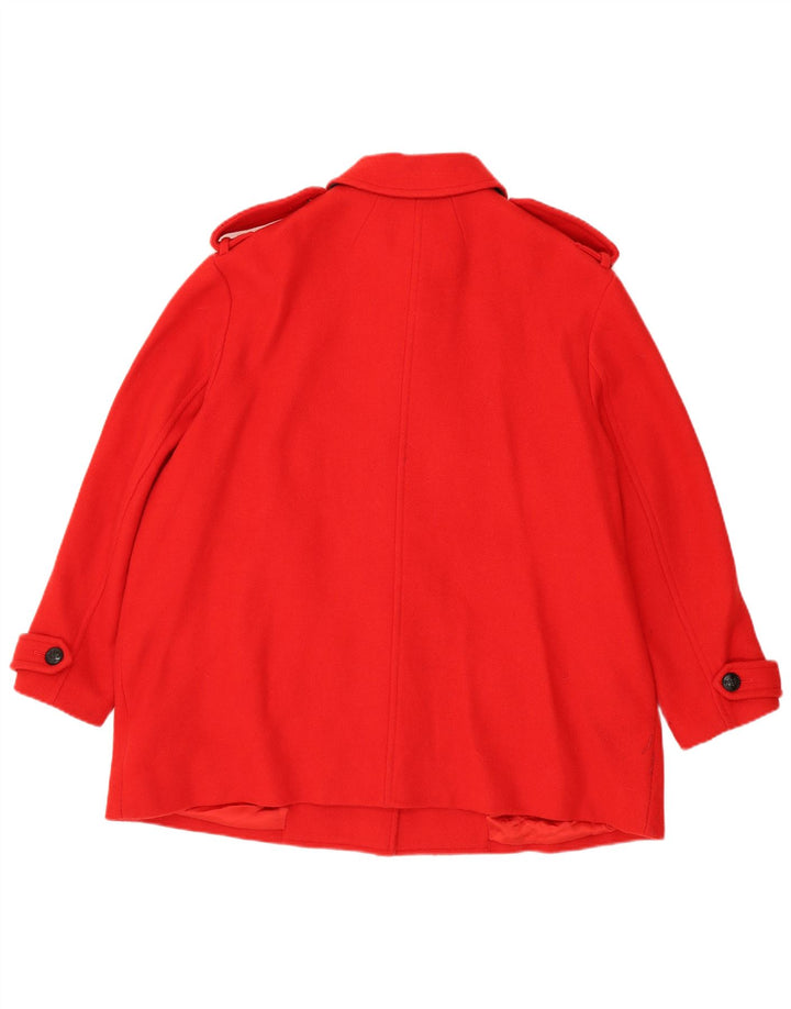 Marks & Spencer Pardessus militaire pour femme UK 22 3XL Rouge Laine Classique