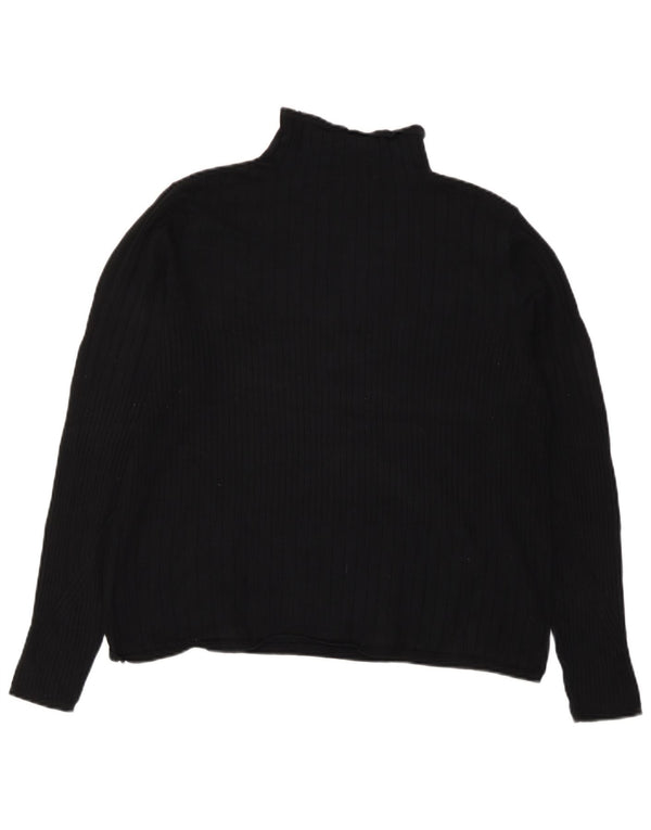 Marks & Spencer Pull col roulé pour femme UK 18 XL Noir Viscose