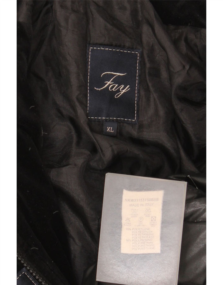 Fay Veste matelassée pour femme UK 18 XL Noir Polyéthylène
