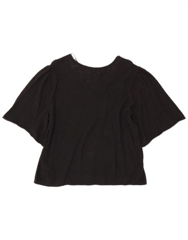 Fat Face Chemisier Femme Top UK 18 XL Noir Coton