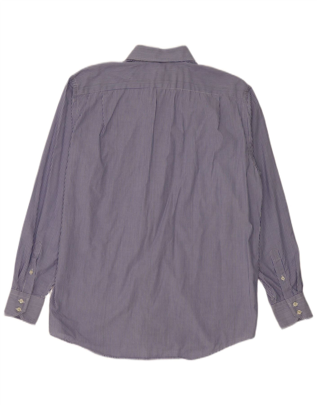 Lacoste Chemise homme Taille 42 Grand coton à fines rayures bleues