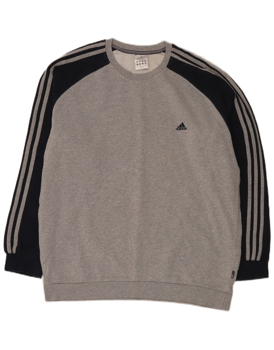 ADIDAS Sweat-shirt pour homme en coton color block gris 2XL