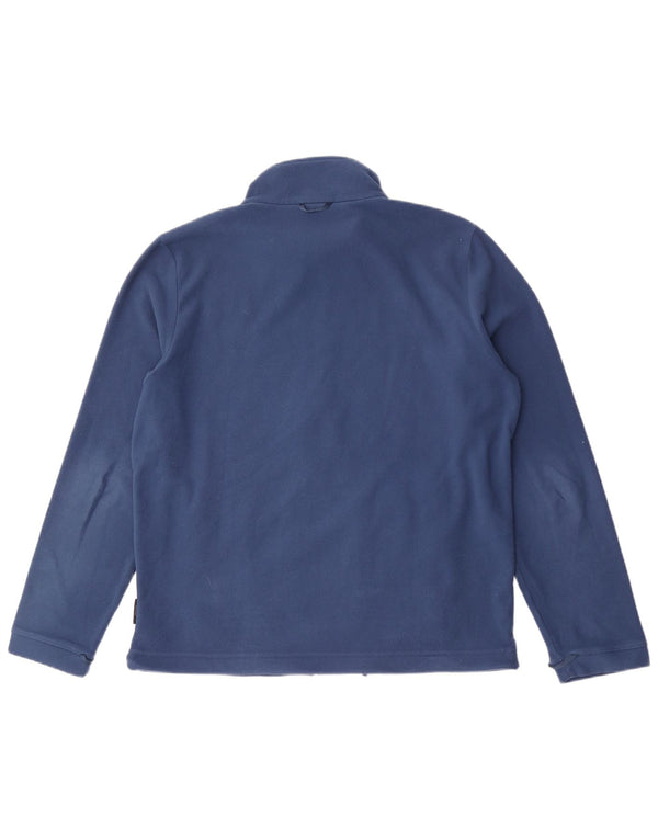 Jack Wolfskin Veste polaire pour homme UK 42 Large Bleu Polyester