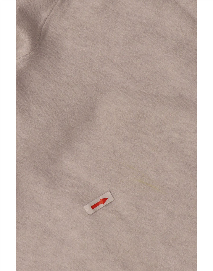 Massimo Dutti Pull ras du cou pour homme, grand gris, polyamide