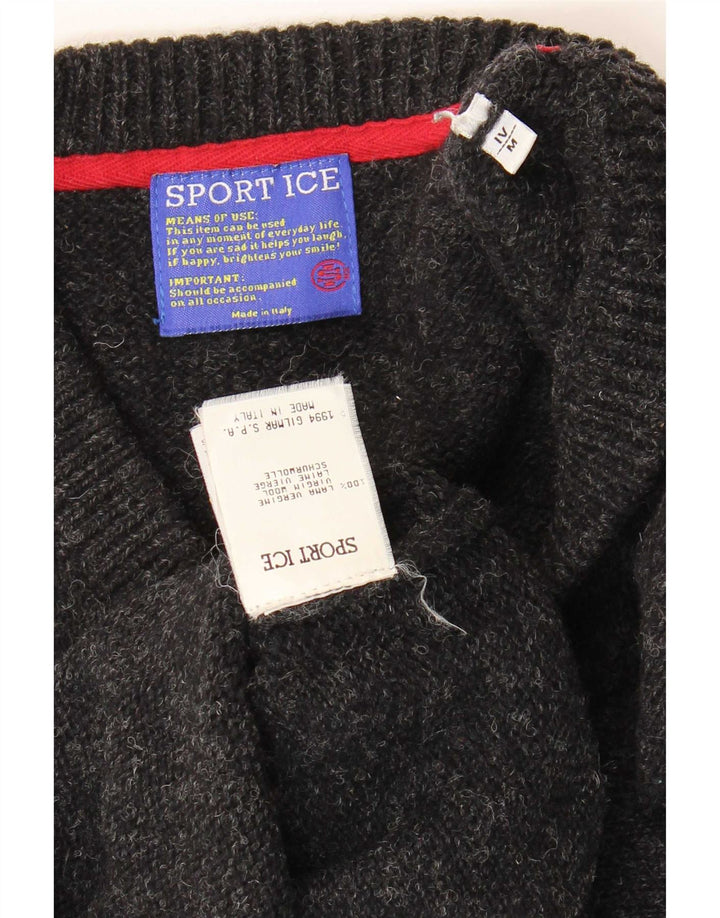 Sport Ice Débardeur Iceberg Homme Gris Moyen Laine Vierge Mouchetée